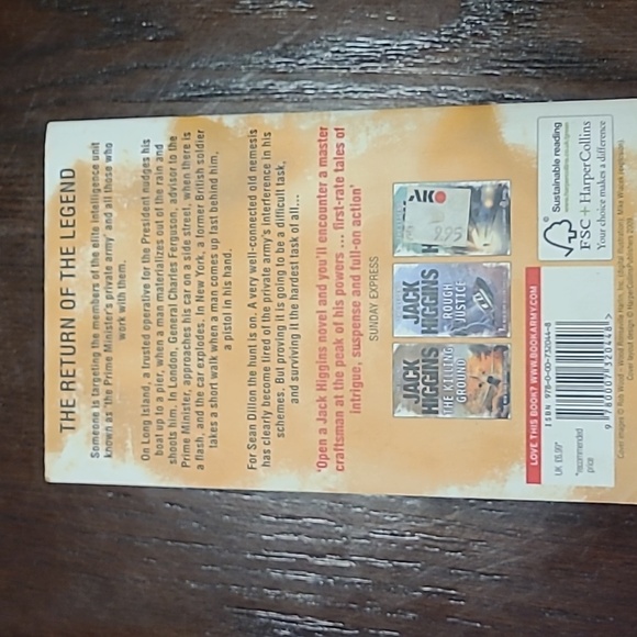 The Legend Jack Higgins The Wolf at the Door paperback book very good condition - Picture 2 of 7